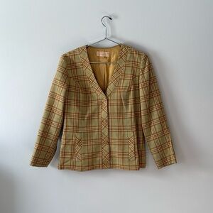 70S VINTAGE PENDLETON 14 WOOL PLAID BLAZER - FITS LIKE A BOXY SMALL!